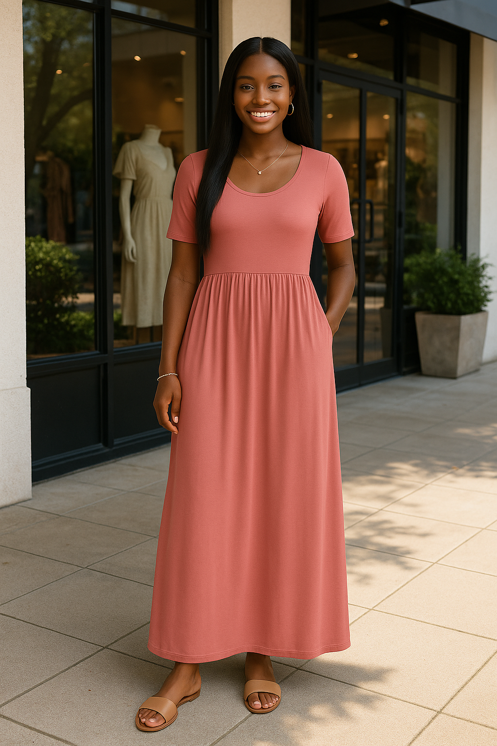 Maxine Maxi Dress | Dusty Pink