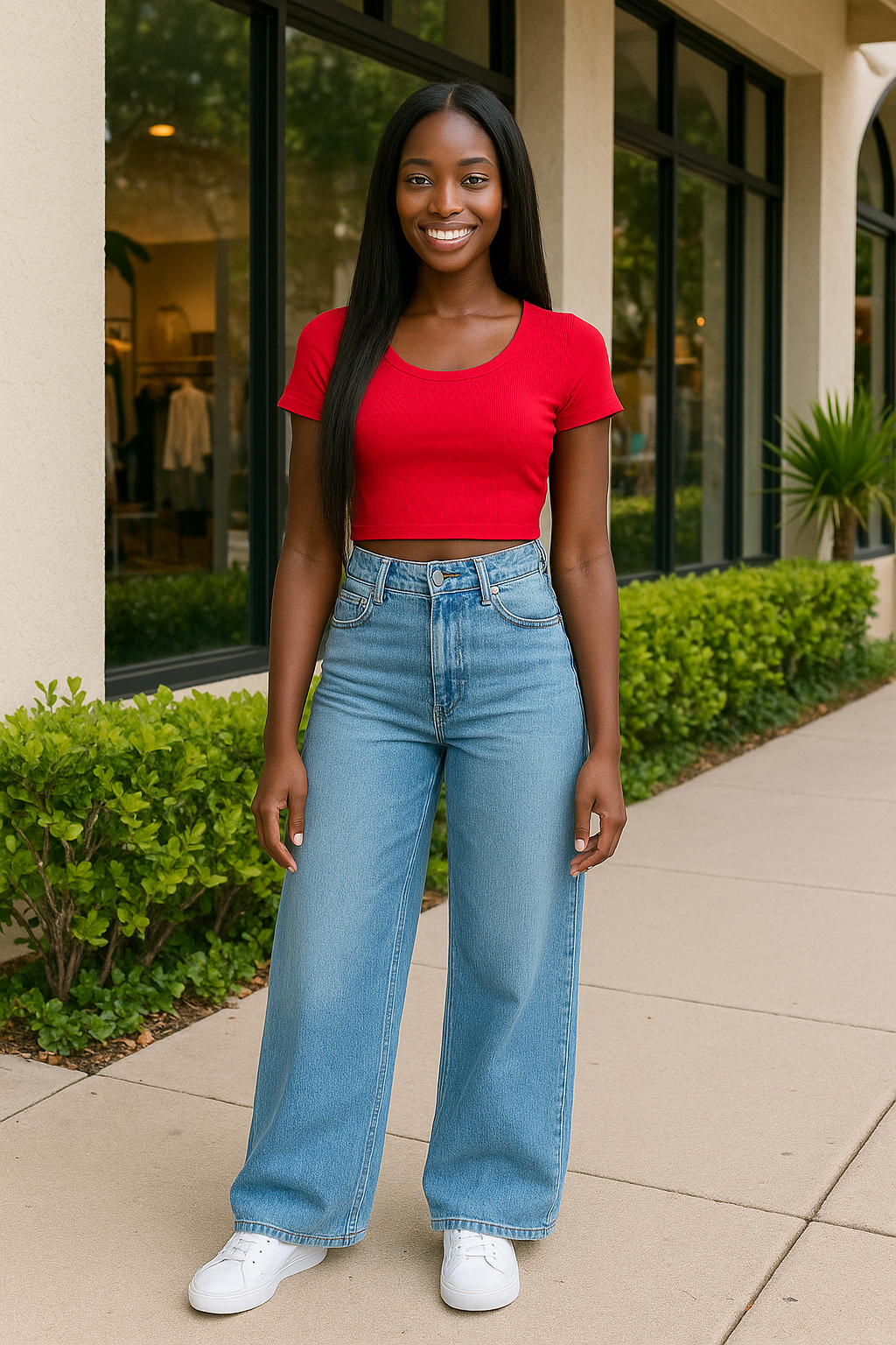 Heatwave Crop Top | Red