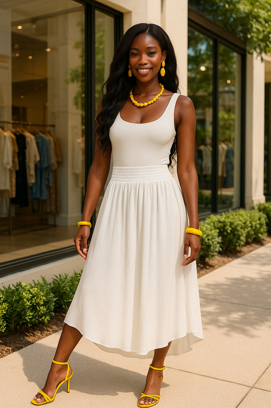 Sunlit Breeze Maxi Skirt