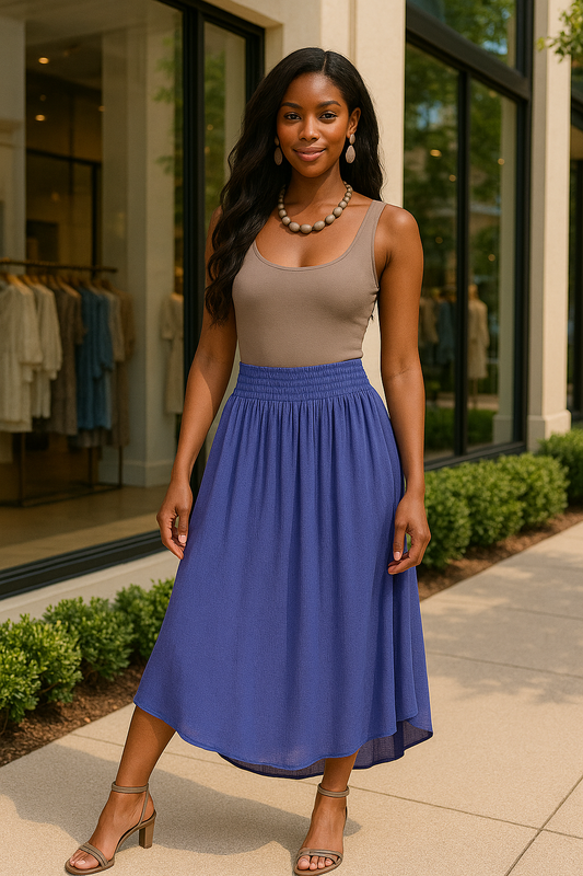 Sunlit Breeze Maxi Skirt