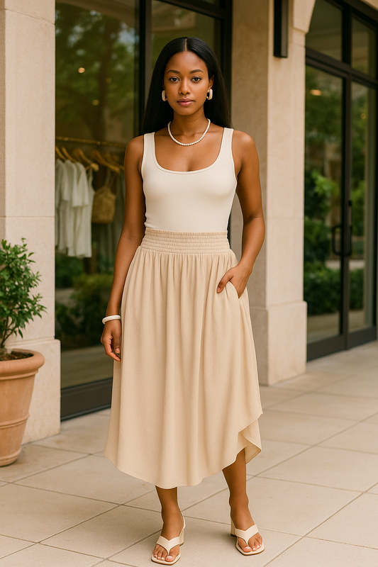 Sunlit Breeze Maxi Skirt