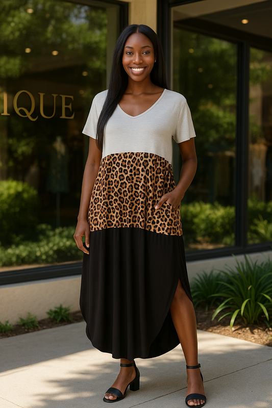 The Wild Chic Colorblock Maxi