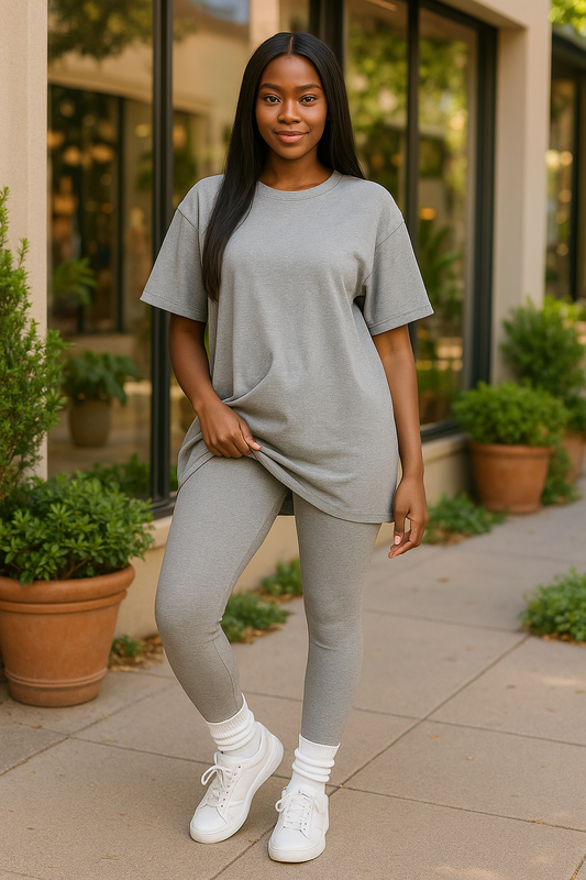All Day Active Set- Heather Gray