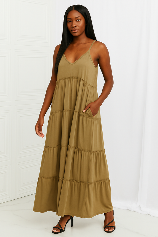 Golden Hour Tiered Maxi