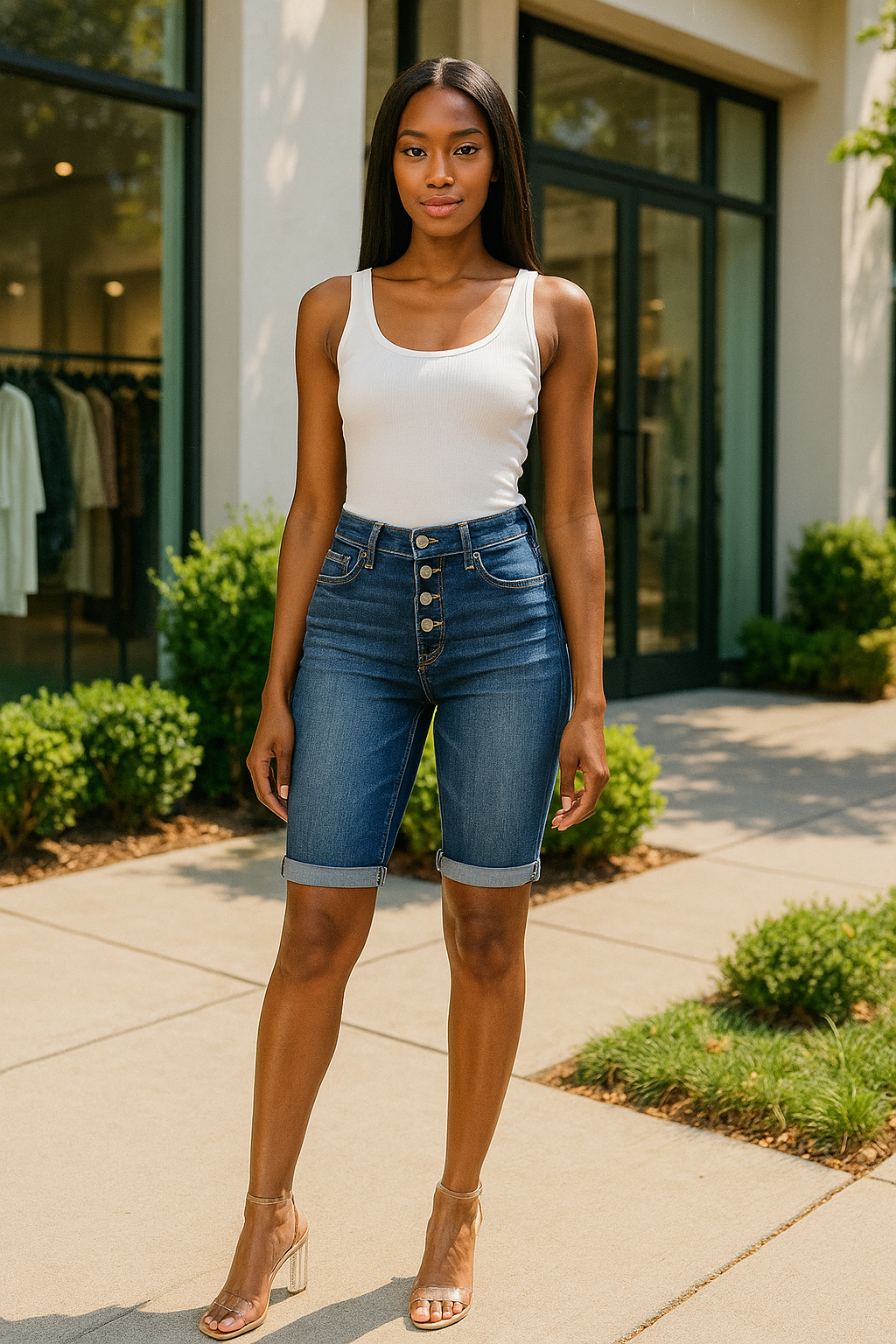 Button Up Babe Bermudas